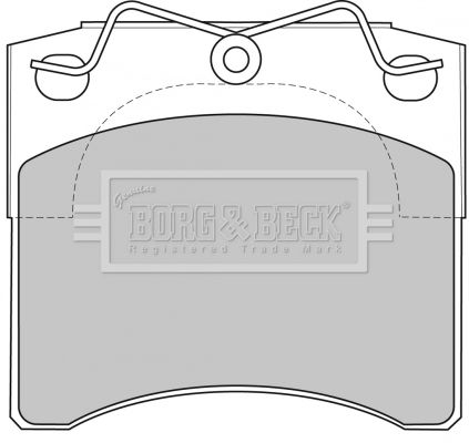 BORG & BECK Комплект тормозных колодок, дисковый тормоз BBP1572